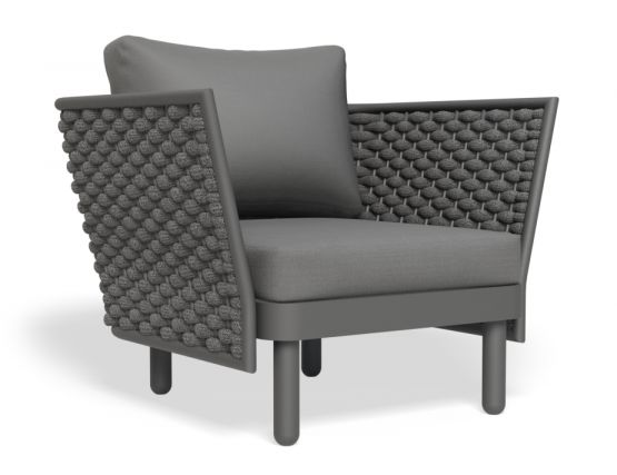 Siano Lounge Chair Single Seat Charcoal