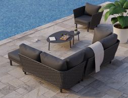 Left Arm Siano Charcoal Sofa