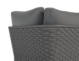 Siano Modern Weave Outdoor Lounge Right Arm