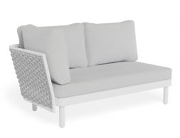 Siano White 2 Seater Lounge