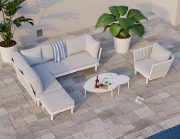 High Siano White Set Outdoor Durable