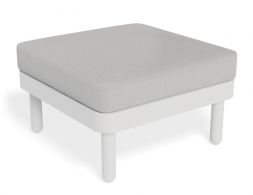 White Siano Frame Modular Pouf