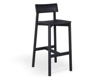 Andi Bar Stool Black Stained Ash by Bent Design image