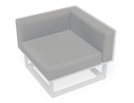 Outdoor White Corner Sofa Vivara