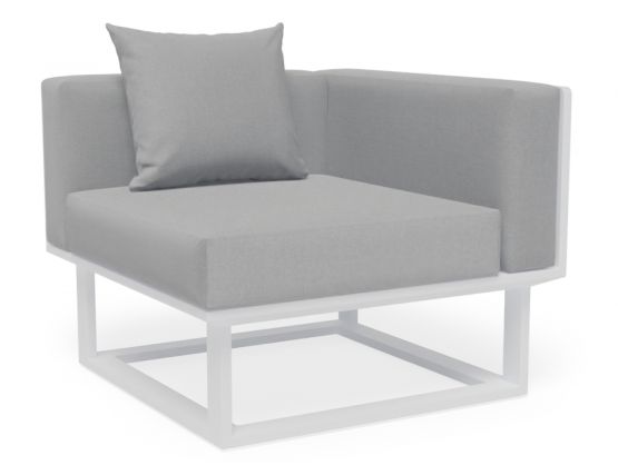 White Vivara Corner Sofa