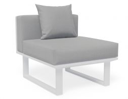 Vivara No Arm Sofa White