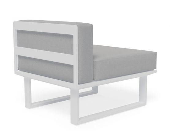 Vivara White No Arm Sofa