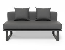 Vivara Sofa Charcoal No Arm