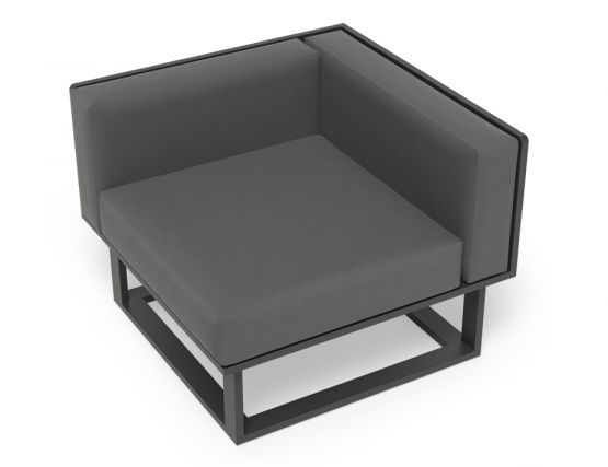 Cornersofa Charcoal Modern