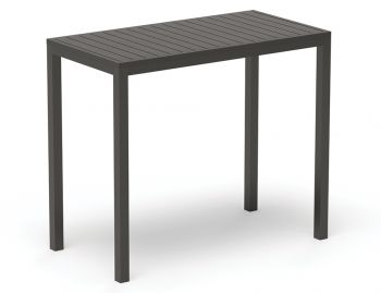 Halki Outdoor High Bar Table Matt Charcoal 125cm x 65cm by Bent Design image