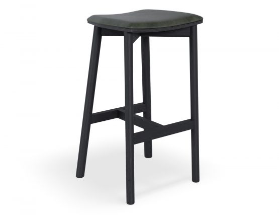Andi_BacklessStool_Black_GreenVinylPad_MAIN_V2