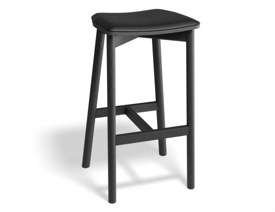 Andi Backless Barstool Pad Black Blackpu