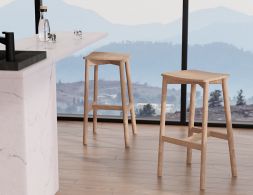 Front Andi Stool Backless Natural