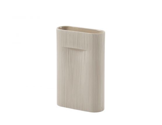 Ridge Vase Beige Medium 7