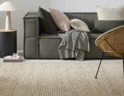 Contemporary Jute And Wool Rug Seasalt