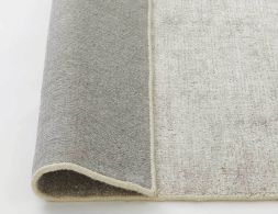 Handwoven Bamboo Silk And Wool Oyster Rug