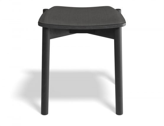 Andi Lowstool Pad Black Charcoalfabric Front