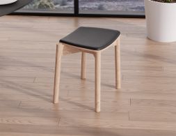 Front Andi Low Stool Natural Cushion