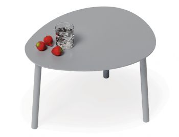 Cetara Outdoor Side Table Matt Silver Grey by Bent Design image