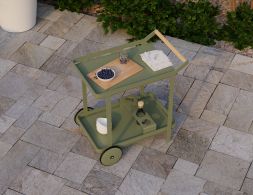 Eucalypt Bar Cart Lifestyle