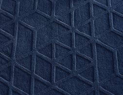 Navy Blue Wool Rug