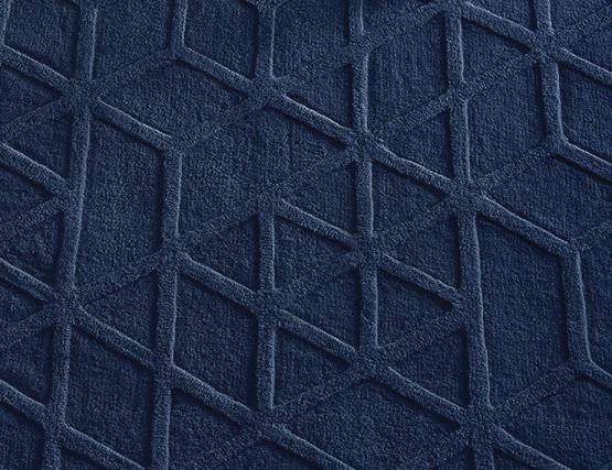 Navy Blue Wool Rug