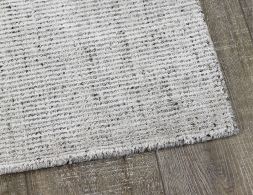 Knotted Wool Rug Oyster