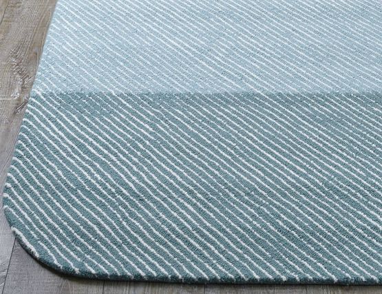 Pinstripe Oasis Wool Rug