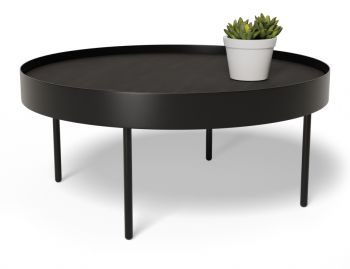 Tao Coffee Table Black Frame with Black Stained Ash Top by Bent Design image