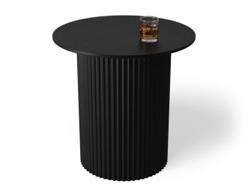 Mimi Side Table Black Base with Black Stained Ash Top by Huset image