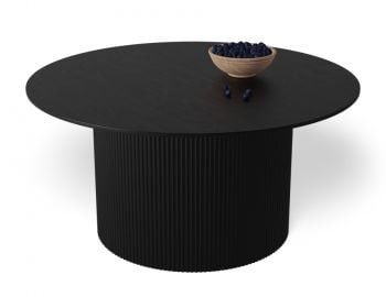 Mimi Coffee Table Black Base with Black Stained Ash Top by Huset image