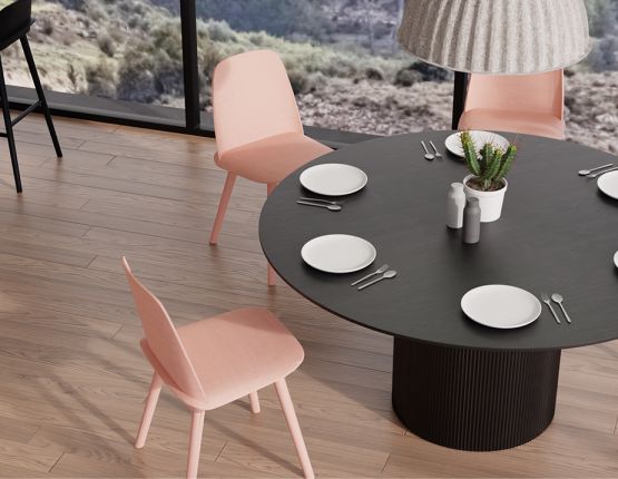 All black table top