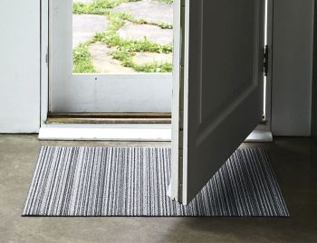 Shag Shadow Skinny Stripe In/Outdoor Floor Mat by Chilewich image