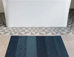 Shag Marble Bay Blue Looped Vinyl Mat