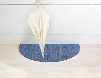 Shag Welcome Mat Heathered Cornflower by Chilewich image