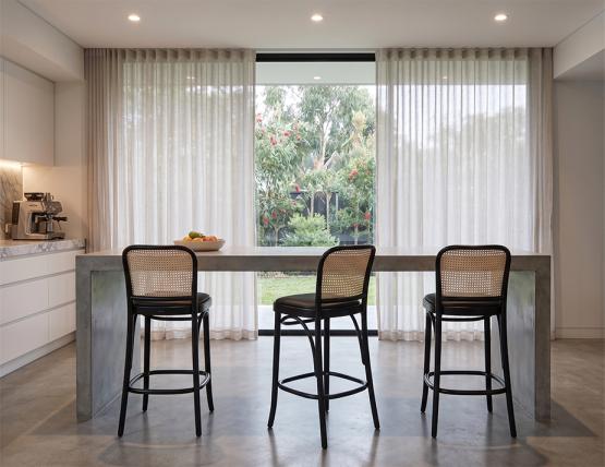 811 Stool Black Padded Lifestyle
