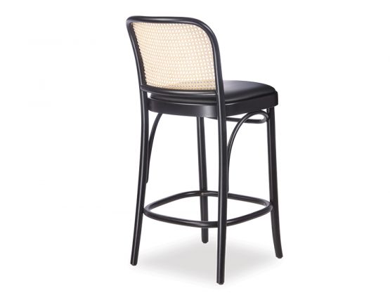 Black Padded Stool 811