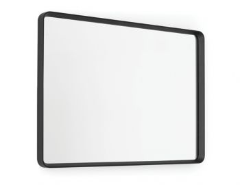 Norm Wall Mirror Rectangular in Black by Norm Architects for Menu image