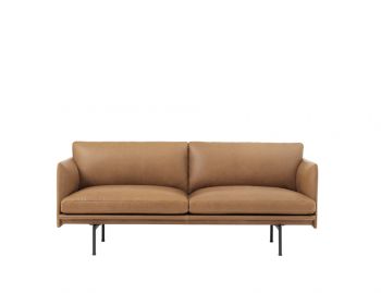 Outline 2 Seat Leather Sofa by Anderssen and Voll Muuto image