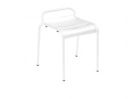 Luxembourg Stool Cotton White