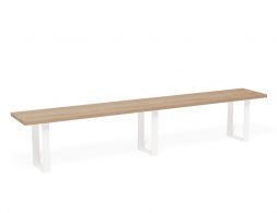 Odense Bench White Leg 240 Modern