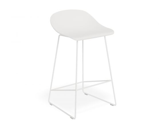 Pop White Kitchen Stool