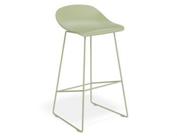 Pop Stool Dusty Green Frame and Dusty Green Shell Seat by Bent Design  image