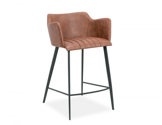 Torcello bar stool tan pu leather on sale