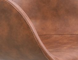 Andorra Office Chair Brown Closeup