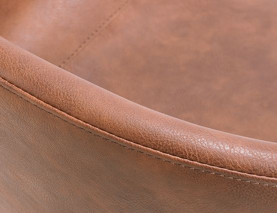 Andorra Office Chair Brown Closeup2