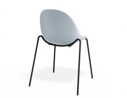 P 2 Pebble Chair Palebluev3seat 4postblack
