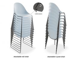 Pebble Rail Chair Blue 10 Stack 2