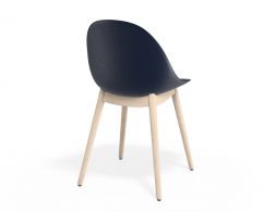 P 2 Pebble Chair Navyseat Beechbase