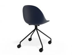 P 2 Pebble Chair Navyseat Pyramidcastors